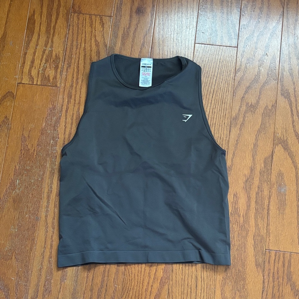 Gymshark Everyday Seamless Fit Tank in the color strength green